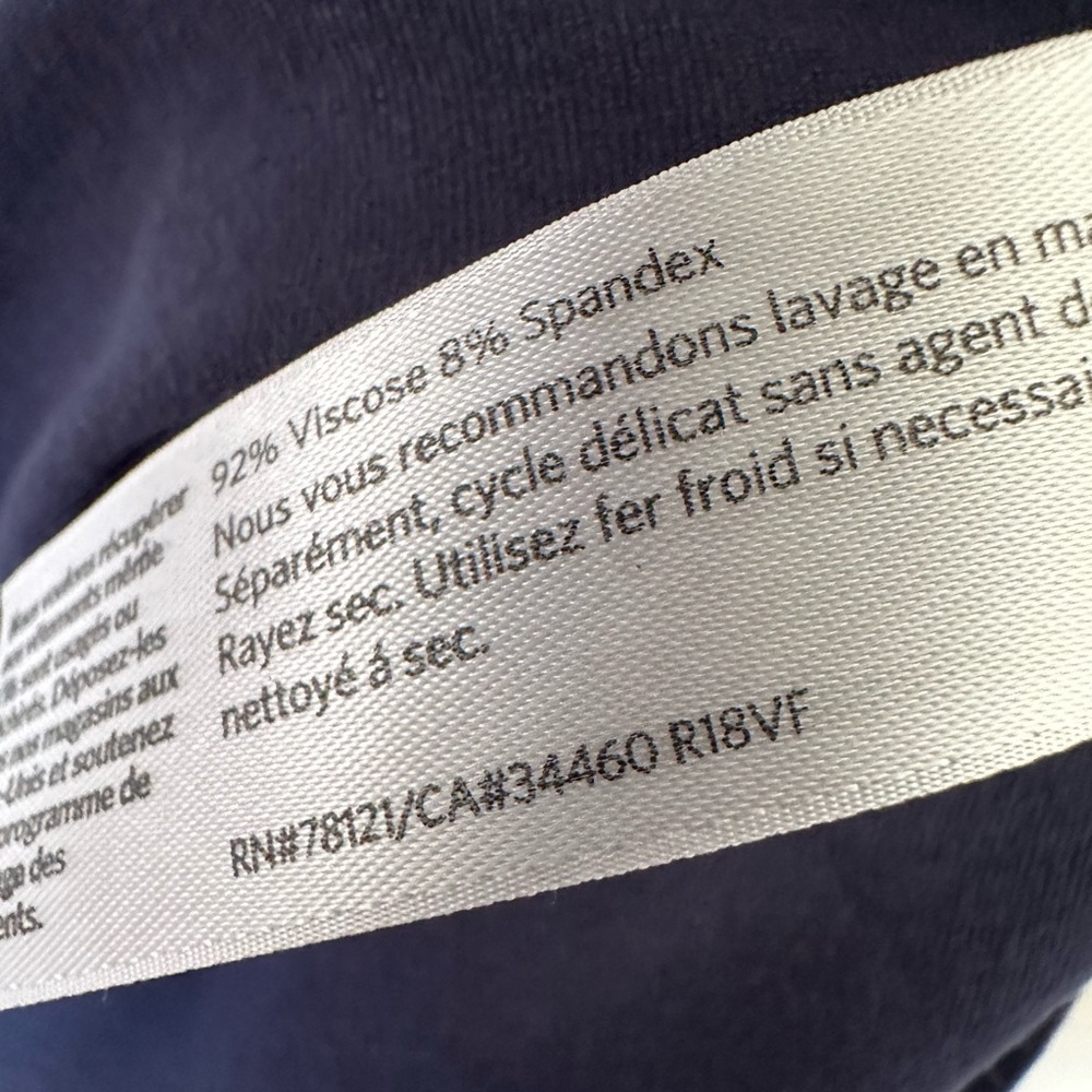 EILEEN FISHER Navy Blue Tunic. - Picture 5 of 5